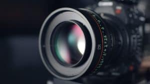 black camera for filmmaking dslr