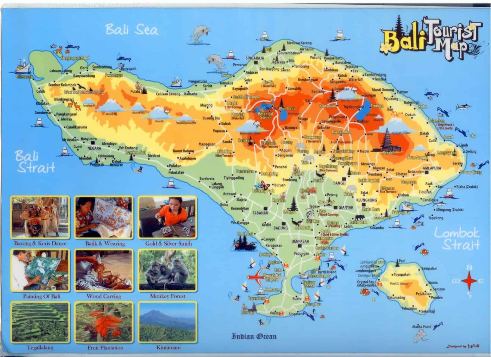 Bali Tourist Map 2048x1490 
