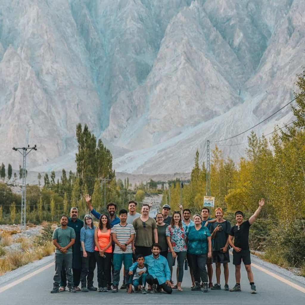pakistan group trip Passu Cones with Jordan Simons