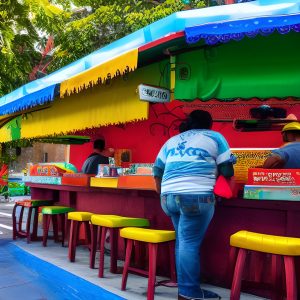 street taco stand in mexico